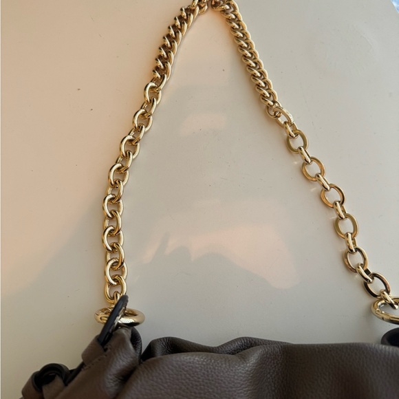 Henri Bendel Dark Brown Shoulder Bag with Gold Chain - Picture 8 of 10
